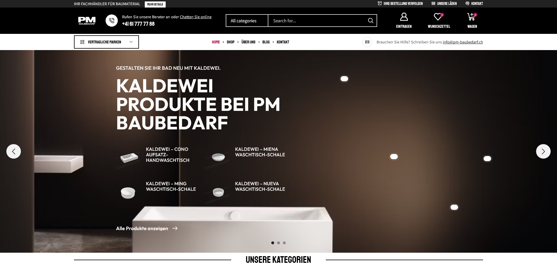 PM Baubedarf — project preview
